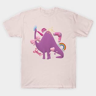 Valentines Dinosaur - Please accept my love T-Shirt